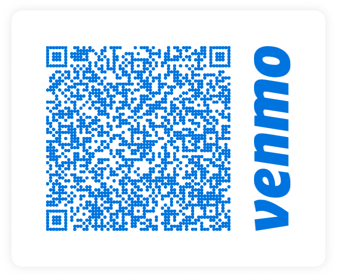 Venmo QR code for $50 basic consultation